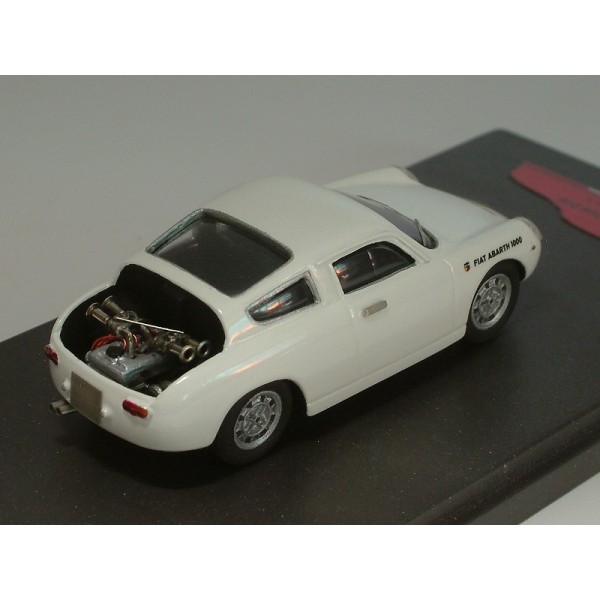 Fiat Abarth 1000 bialbero 1961 stradale bianco con motore - Standard Built 1:43 